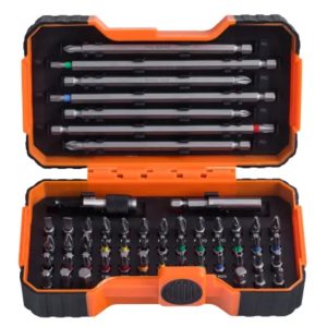 Bahco Screwdriver Bit Set, Hexagon, Phillips, Pozidriv, Alloy Steel - 59/S54BC